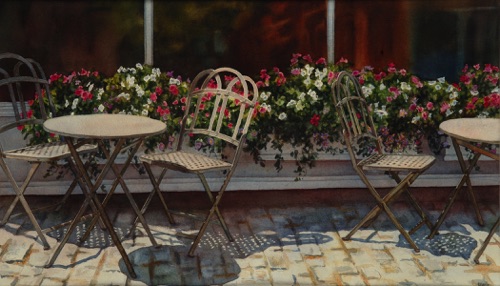 Outdoor Cafe
13” x 29”
Private Collection
