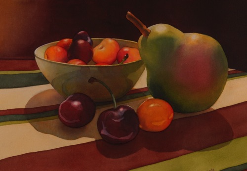 Pear and Cherries
14” x 18”