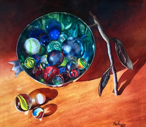 All the Marbles
15" x 18"